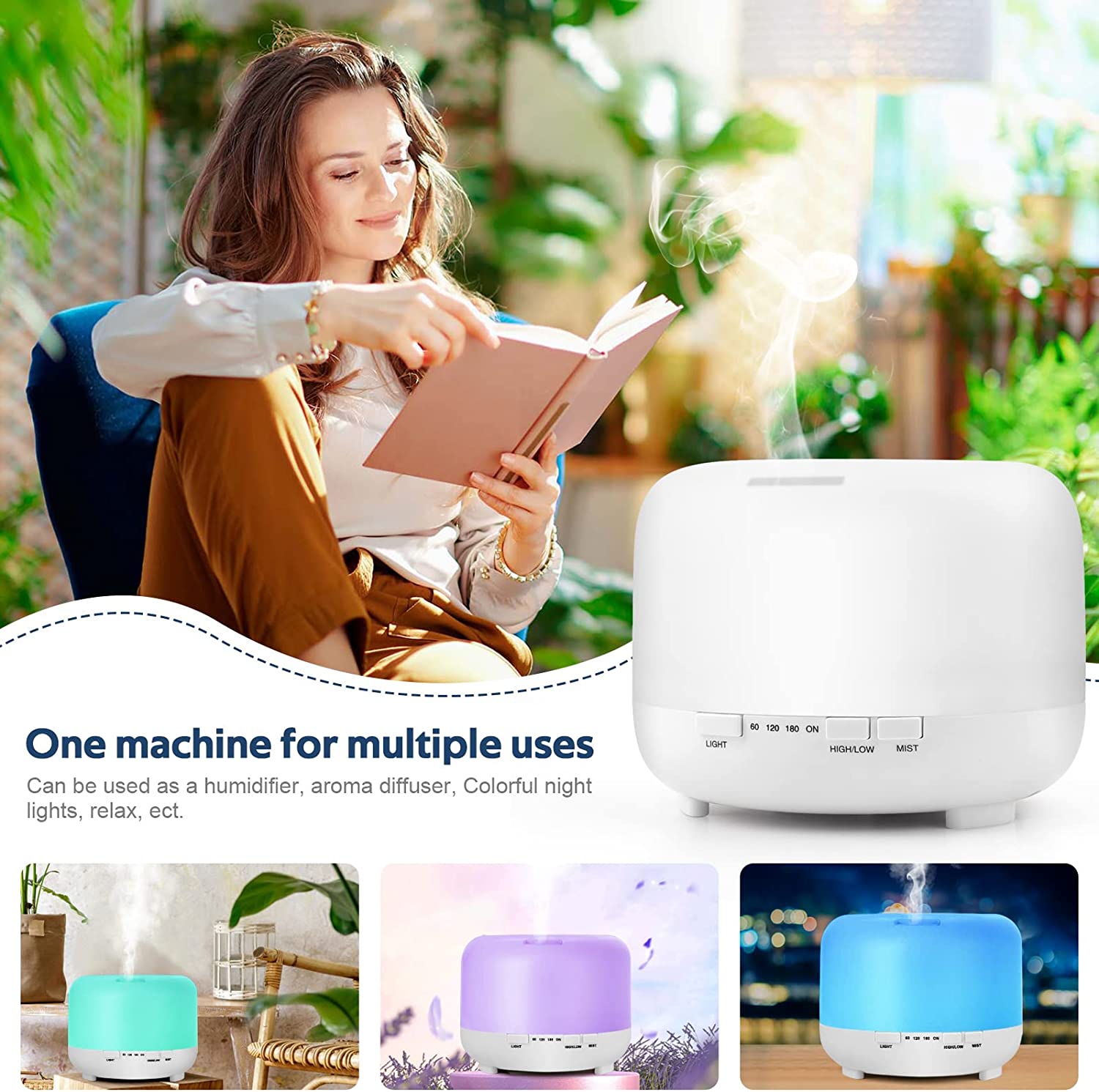 Aroma Diffuser Humidifier 500ml – Megamall Online Store