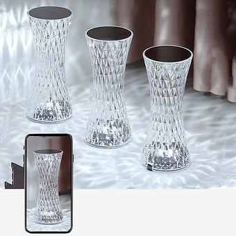 Crystal Diamond Multicolour Touch Desk Lamp