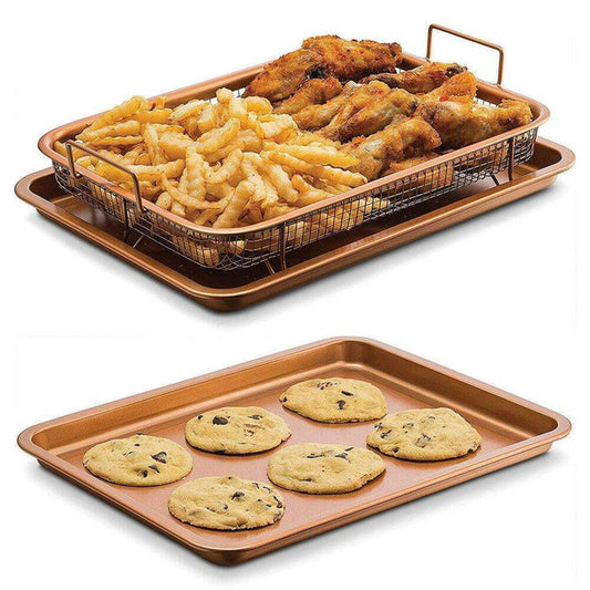 Copper Crisper Oven Air Fryer Basket