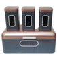 Breadbin Steel Design with 3 Piece Matching Canister Set