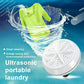 Portable Mini Washing Machine Ultrasonic Turbine Clothes Washer for Travel Home
