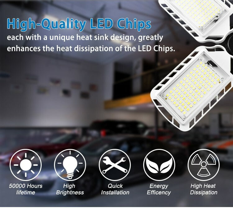 Led Ceiling Light Super Bright 4 Blade 60w