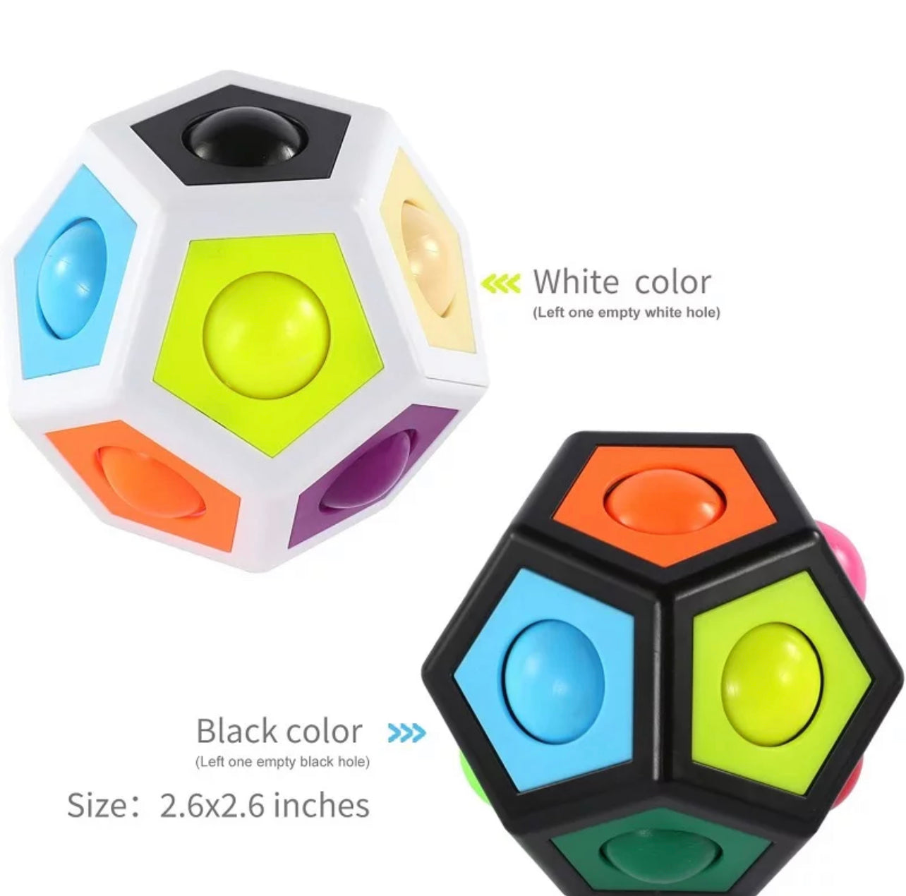MagicPolygon Cube Rainbow Color Ball Antistress for Children Fidget Cubo Speedcu