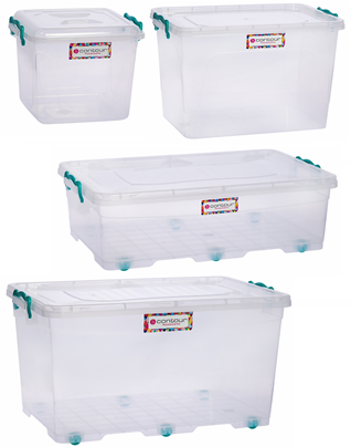 Clear Clip & Lock Storage boxes