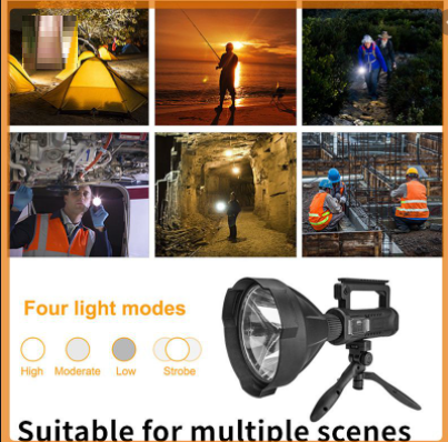 Flashlight Multifunction -10watt  Rechargeable LED