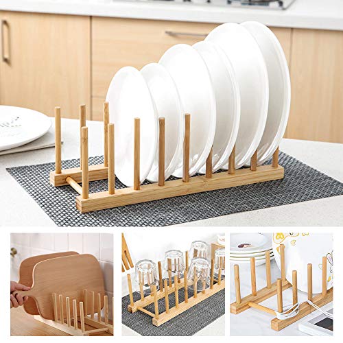 Bamboo Plate Rack