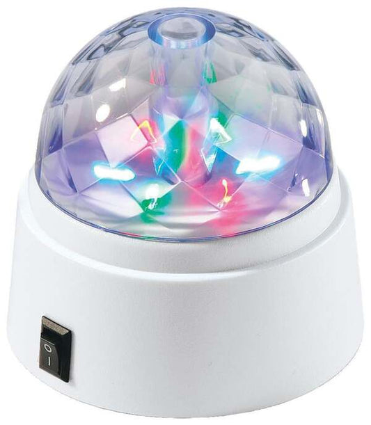 LED RGB party light with rotation