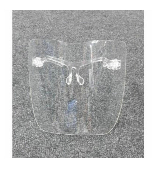 CLEAR FACESHIELD ( GLASSES TYPE )