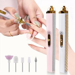 Portable USB Charging Electric Nail Polisher (WHITE)