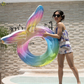 Inflatable Swimming Ring | Sequin Rainbow Wing Design