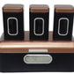 Breadbin Steel Design with 3 Piece Matching Canister Set