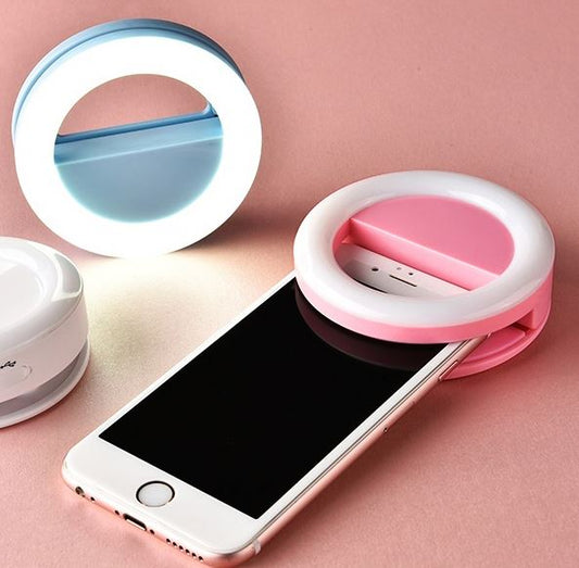 LED Clip-On Selfie Ring Light For Smartphones