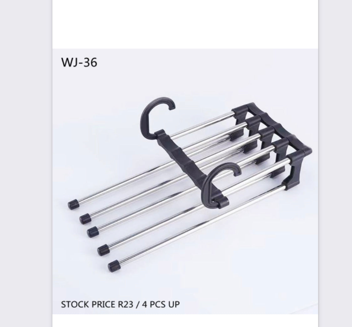 5-in-1 Multifunction Stainless Steel Folding Trousers Rack
