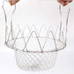Stainless Steel Foldable Strainer Colander – Multi-Use Cooking Basket for Frying, Boiling, Steaming & Rinsing