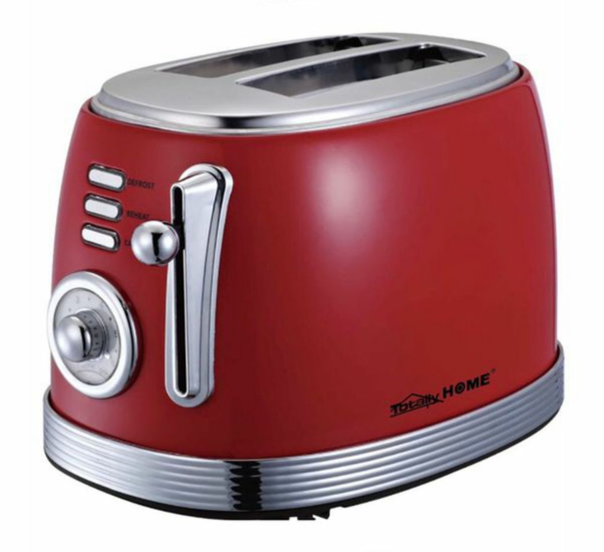 Retro 2 Slice Electric Toaster – Stainless Steel, 6 Browning Settings, Defrost, Reheat, Cancel