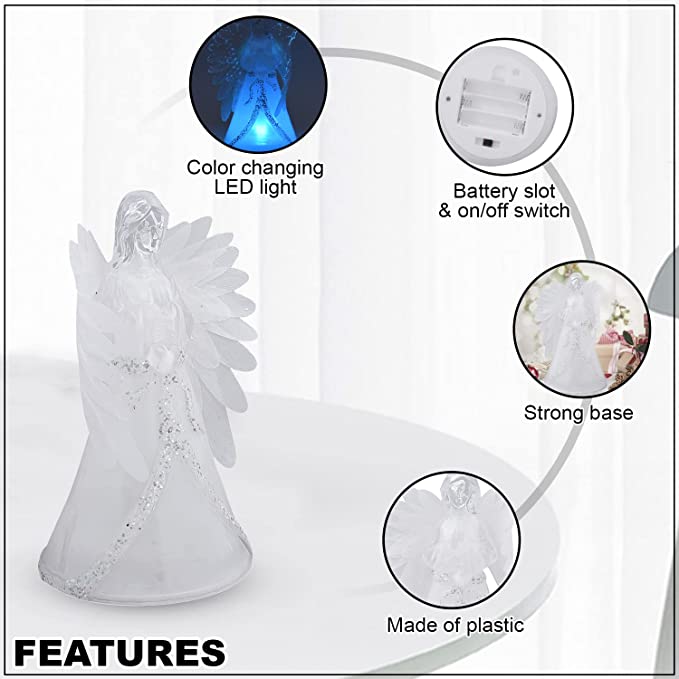 Crystal Angel LED Light Ornament