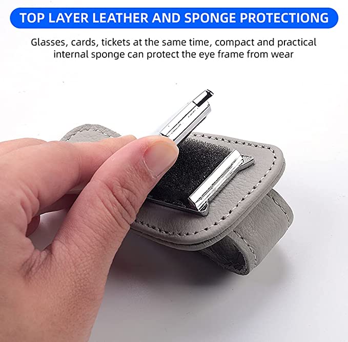 Car Leather Eyeglasses Hanger