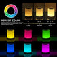 Mini Bluetooth Speaker 6 Lights With Night Light Lamp