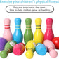 Kids Colorful Wooden  Bowling Set
