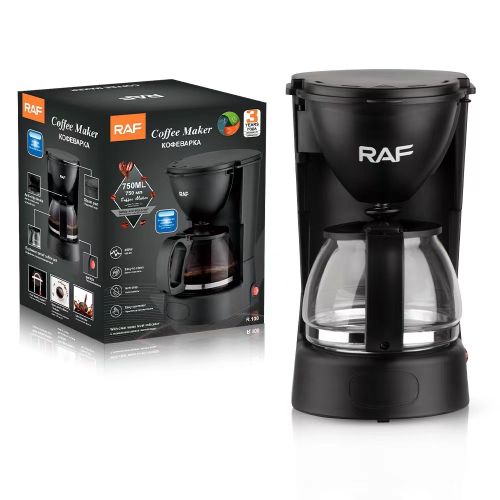 RAF R.100 Coffee Maker – 0.75L Drip Coffee Machine, Anti-Drip, Permanent Filter, 650W