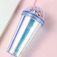 450ml Unicorn Water Bottle With Straw