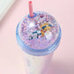 450ml Unicorn Water Bottle With Straw