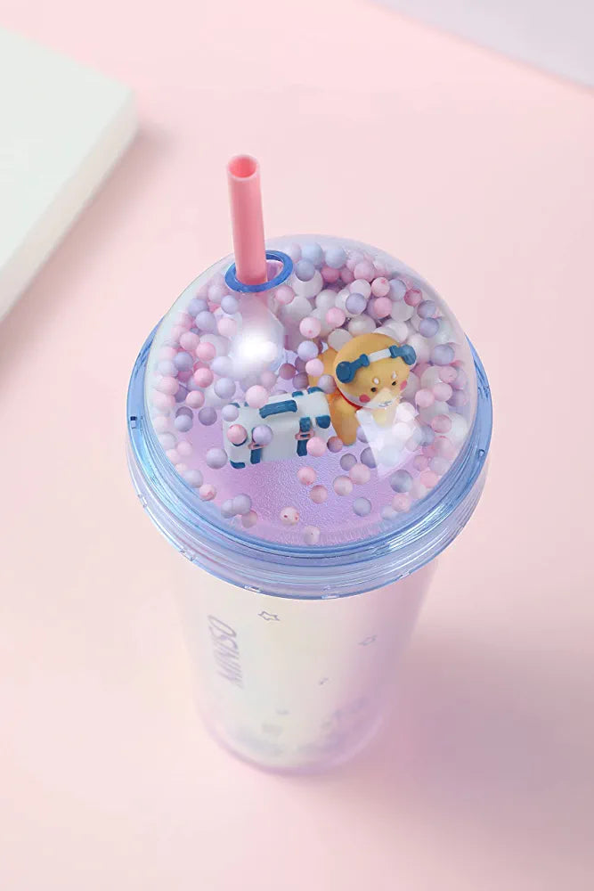 450ml Unicorn Water Bottle With Straw