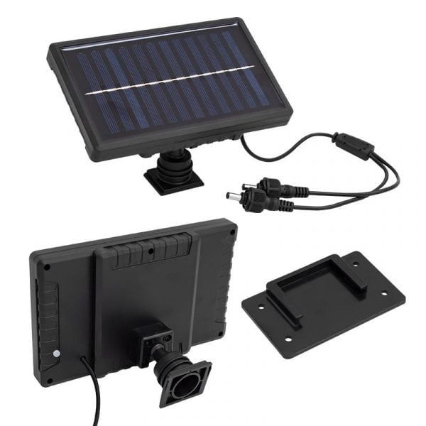 Solar Lamp + Dual Projector Lamp with Solar Panel and 2 Power Leds with Remote Control