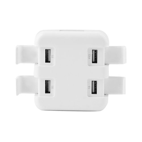 4 Port USB Charging Station Desktop Travel Charger Power Adapter