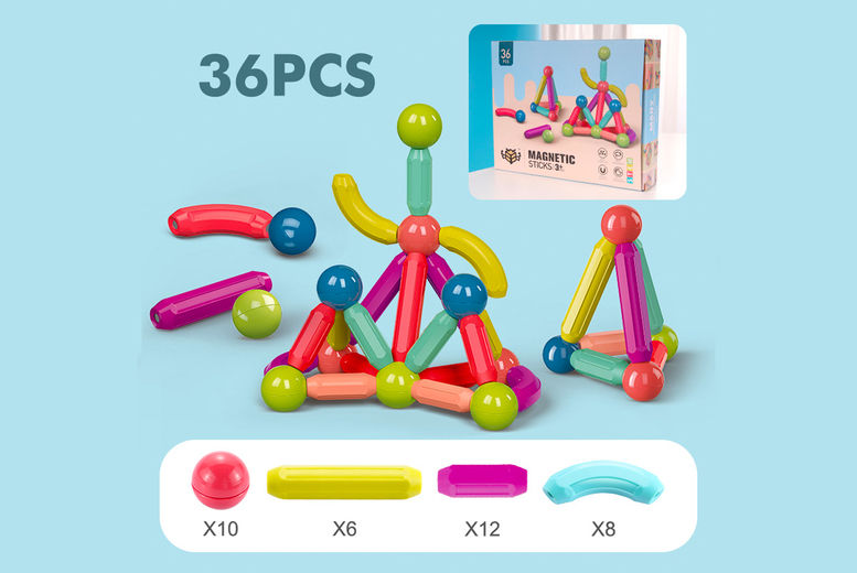Magnetic Building Sticks 36pc