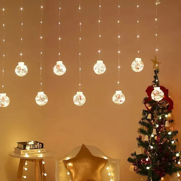 LED Christmas Day Decoration Curtain Light Copper Wire Hanging Light
