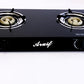 ARUIF 2 BURNER TEMPERED  GLASS GAS STOVE RH-2002