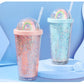 500ml  Water Bottles with Straw