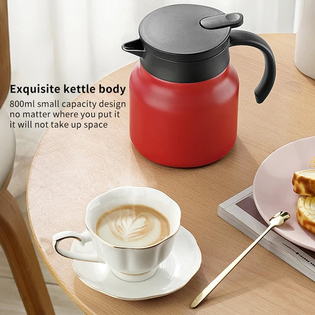 Thermal Insulation Teapot Coffee Thermos Jug with Tea Filter