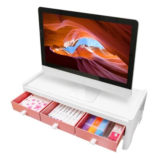 Multifunctional Desk Organizer/Laptop stand With 3  Drawers