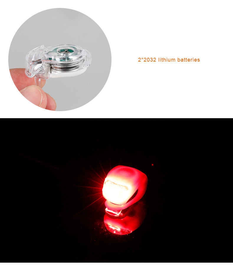 Bicycle Cycling Visual Warning Lamp Silicon Gel Strap Mount Multi Color Options Cycle LED Light Lantern