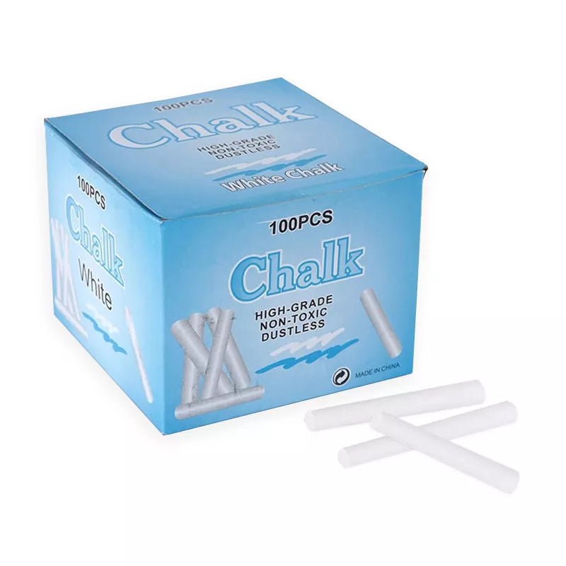 Chlk Box 100pcs White Chalk in a Box – Megamall Online Store
