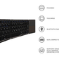 Foldable Bluetooth Keyboard with Touchpad
