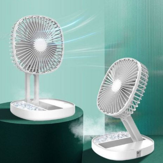 Foldable Rechargeable Desk Fan-White