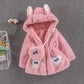 Baby Fluffy Hooded Teddy Coat With Bag