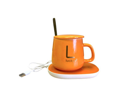 Temperature Control Mug with Smart Heating Coaster