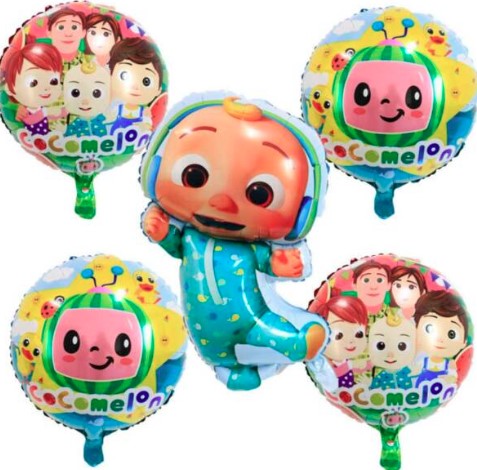 Children Birthday 5Pcs Helium Balloons Birthday Party (Assorted )