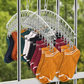 Stainless Steel Drying Hanger With 8Clips-Silver