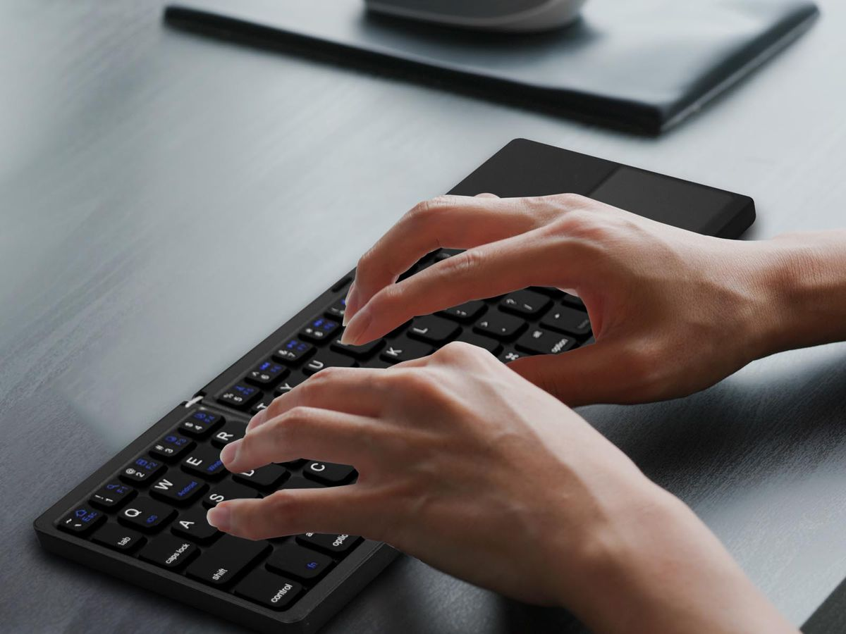 Foldable Bluetooth Keyboard with Touchpad