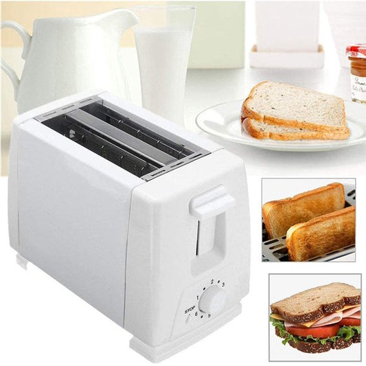 2 Slice Electric Toaster-White
