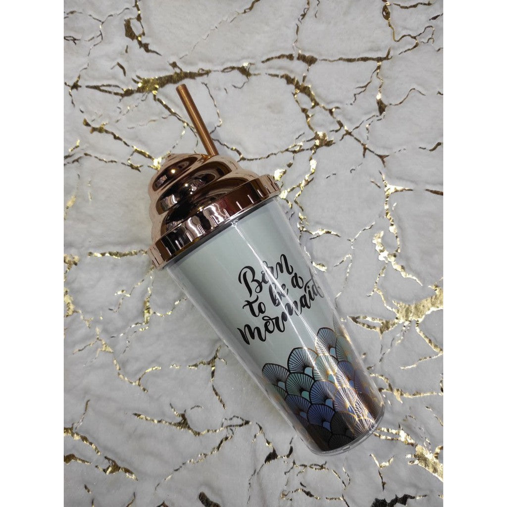 Mermaid Design Plastic Bottle