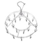 Round Stainless Steel Clothes Drying Hanger - Silver