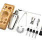 Bar Visor - Stainless Steel Cocktail Shaker Bartender Tool Kit 12 Piece Set