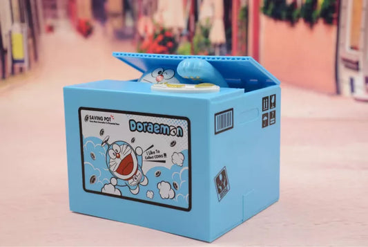 Pokemon kt cat Doraemon ATM Piggy Bank Cash Pikachu Deposit Machine Toy Boy Girl New Year Gift Interesting Game