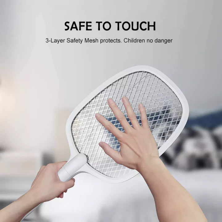 NEW 2 in 1 Electronic Mosquito Swatter and Mosquito Killer Lamp Rechargeable Mosquitoes Trap Lamp & Mosquito Racket Anti-mosquito Household